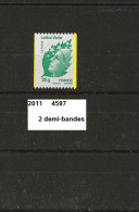 Variété Roulette De 2011 Neuf** Y&T N° 4597 Avec 2 Demi-bandes Au Lieu D'une Droite - Ungebraucht