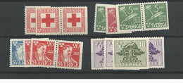 1945 MNH Sweden, Year Complete According To Michel, Postfris** - Full Years