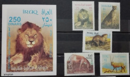 Iraq 2002, Iraqi Fauna, MNH S/S And Stamps Set - Iraq