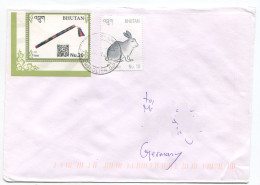 Cover Bhutan 2022 Year Of Rabbit Chinese Zodiac Sent From Phuensholing - Bhoutan