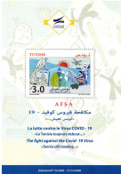 Covid19 Virus -Tunisia 2020- FLYER  In 3 Languages (French-English-Arabic) 3 Scans - Medicina