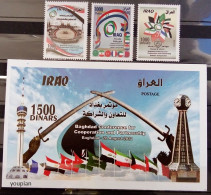 Iraq 2021, Baghdad Conference For Cooperation And Partnership, MNH S/S And Stamps Set - Iraq