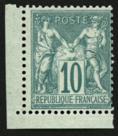10c Sage (n°65) Neuf **. Cote 1800€. Signé BOLAFFI & DIENA. TTB. - 1876-1898 Sage (Type II)