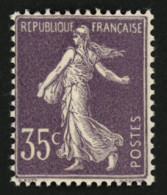 35c Semeuse N°136 Neuf **. Cote 450€. Superbe. - 1903-60 Semeuse Lignée