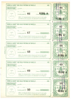 COLIS POSTAUX DE PARIS : Feuille De 5 Du 60c Vert Variété Surcharge Pointillés Doublés (n°69b) Neuf **. Cote 1000€. Supe - Altri & Non Classificati