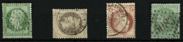 CONSTANTINOPLE : Petites Valeurs 5c Empire (n°20) + 4c Lauré (n°27) + 2c CERES (n°51) + 5c CERES(n°53) Obl. GC 5083 Ou C - 1849-1876: Klassieke Periode