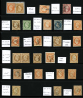 Reste De La Collection - Ensemble 25 Timbres Obl. PC Et GC Du LEVANT. Qqles Défauts. A Voir. TB. - 1849-1876: Classic Period