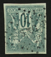 SENEGAL : COLONIES GENERALES 10c SAGE Vert (n°32) TB Margé Obl. Losange SNG. Trés Rare. TTB. - Other & Unclassified