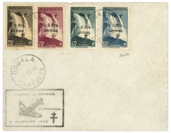 CAMEROUN : SPITFIRE N°236 à N°239 Obl. DOUALA + JOURNEE DU SPITFIRE Sur Enveloppe. Cote Des Timbres Détachés 580€. Super - Altri & Non Classificati