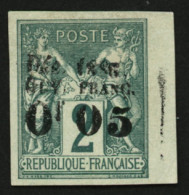 GUYANE : 0f05 S/ 2c (n°1) émis Généralement Sans Gomme Neuf (*) Avec Bord De Feuille. Cote 900€++. Signé BRUN + ROUMET.  - Other & Unclassified