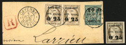 GUYANE : 0f05 S/ 2c (n°3) + Paire 0f25 S/ 30c (n°5) Obl. CAYENNE Sur Fragment + N°5 Neuf (*). TTB. - Altri & Non Classificati