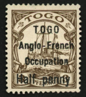 TOGO : 1/2p S/ 3pf N°31 Type I Neuf *. Léger Clair. Cote 1000€. TTB. - Autres & Non Classés