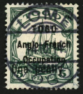 TOGO : 1p S/ 5pf Type I (n°33) Oblitération Centrale LOME. Tirage 668 Ex. Cote 650€. Signé SCHELLER. Superbe. - Altri & Non Classificati