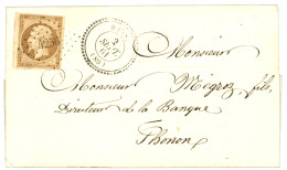 SAVOIE : 1861 10c (n°13) Obl. PC 4256 + T.22 BONS Sur Lettre Avec Texte Pour THONON. Indice 24. TTB. - 1849-1876: Klassik