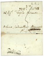 1812 106 MONT-CHAUVE Sur Lettre Avec Texte Daté "MONCALVO" Réexpédiée.  TB. - 1792-1815: Dipartimenti Conquistati