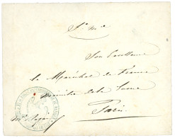 Cachet Aigle CORPS EXPEDITIONNAIRE DU MEXIQUE LE COMMANDANT EN CHEF + "Se Me (SERVICE MILITAIRE)" Sur DEVANT De Lettre ( - Legerstempels (voor 1900)