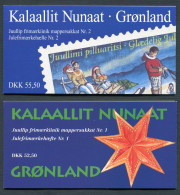 Greenland 1996-97. 2 CHRISTMAS-Stamps Booklets Complete With 12 Stamps EACH. MINT ** - Postzegelboekjes