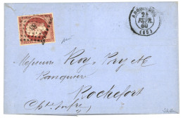 1860 80c (n°17) Superbe Nuance Et TTB Margé Obl. PC 83 + T.15 ANGOULEME Sur Lettre. Signé BAUDOT + SCHELLER. Superbe. - 1853-1860 Napoléon III