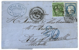 ALSACE LORRAINE : 1871 5c BORDEAUX (n°42) TTB Margé + 20c (n°37) Obl. GC 2046 + T.17 LILLE + Taxe 20 D.T.  TTB. - Otros & Sin Clasificación