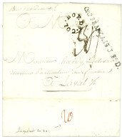 1788 COL. BORDX + Rare Cachet CAP FRANCAIS J. St .D. Sur Lettre Avec Texte  Daté "LIMBE" Pour LAVAL. Verso, Taxe 20 Roug - Poste Maritime