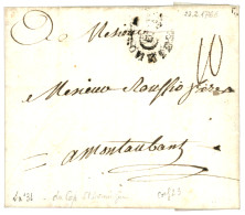 1766 COLONIES / B Sur Lettre Avec Texte Du CAP ST DOMINGUE Pour MONTAUBAN. TB. - Poste Maritime