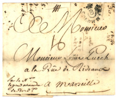 1774 COLONIES/B Orné Sur Lettre Daté "PORT AU PRINCE" HAITI  Pour MARSEILLE. TTB. - Poste Maritime