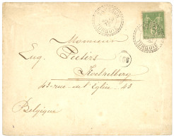 SAMSOUN : 1899 5c SAGE Obl. SAMSOUN TURQUIE Sur Enveloppe (tarif Imprimé) Pour La BELGIQUE. TTB. - 1877-1920: Période Semi Moderne