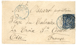 ALGERIE : 1880 15c SAGE Obl. Cachet Rare FRENDA (type Special) Sur Lettre Pour La FRANCE. TTB. - Autres & Non Classés