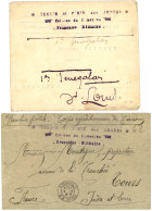 1914 2 Lettres TRESOR Et POSTE AUX ARMEES/ COLONNE DU CAMEROUN FRANCHISE MILITAIRE  Pour La FRANCE. TTB. - Sonstige & Ohne Zuordnung