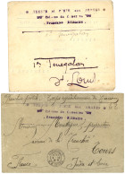 1914 2 Lettres TRESOR Et POSTE AUX ARMEES/ COLONNE DU CAMEROUN FRANCHISE MILITAIRE  Pour La FRANCE. TTB. - Other & Unclassified