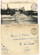 1917 GAROUA Sur Une Lettre Militaire + N'KONG-SAMBA Violet Sur Une Carte F.M. Rare. TTB. - Andere & Zonder Classificatie