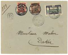 1915 35c (n°46) Obl. TRESOR Et POSTE AUX ARMEES CAMEROUN + CEF 10pf(pd)+ 50pf Obl. DUALA Sur Lettre RECOMMANDEE Pour DAK - Other & Unclassified