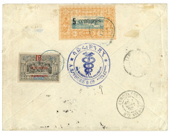 ETHIOPIE Via DJIBOUTI : 1902 Superbe Affranchissement Composé Obl.  DJIBOUTI Sur Lettre RECOMMANDEE En Provenance D' ADI - Altri & Non Classificati