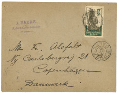 "N'GOMO Pour Le DANEMARK" : 1915 5c Obl. N'GOMO GABON Sur Envelope (Tarif IMPRIME) Pour LE DANEMARK. TTB. - Sonstige & Ohne Zuordnung