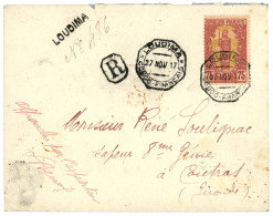 CONGO - LOUDIMA : 1917 75c Obl. LOUDIMA + Griffre Provisoire De RECOMMANDATION LOUDIMA (rare) Sur  Lettre Pour La FRANCE - Other & Unclassified