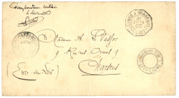 OUBANGUI : 1900 HAUT OUBANGHI LIGNE L N°2 + CORRESPONDANCE MILITAIRE Sur Enveloppe Pour La FRANCE. Cachet Rare Utilisé P - Other & Unclassified