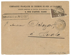 DAHOMEY : 1920 Coupé Du 50c (n°55ad) Obl. COTONOU Sur Enveloppe Pour DUALA CAMEROUN. Cote 800€. TTB. - Other & Unclassified