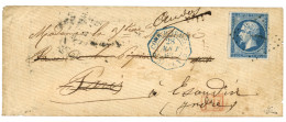 INDOCHINE - PRECURSEUR : 1863 FRANCE 20c (n°14) TB Margé Obl. CCH + CORR. D'ARMEES SAIGON Bleu Sur Enveloppe Pour La FRA - Other & Unclassified