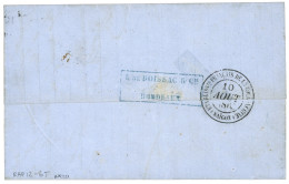 INDOCHINE - PRECURSEUR : 1863 FRANCE 10c (pd) + 20c (n°22) Sur Lettre De BORDEAUX Au Tarif Batiment De Commerce à 30c Po - Other & Unclassified