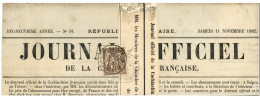 1882 CG 20c SAGE TTB Margé Obl. SAIGON COCHINCHINE Sur JOURNAL Incomplet "JOURNAL OFFICIEL DE LA COCHINCHINE FRANCAISE". - Autres & Non Classés