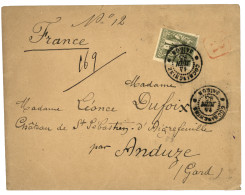 1885 COLONIES GENERALES 1F SAGE TB Margé Filet Effleuré En Bas à Gauche Mais Intact Obl. COCHINCHINE SAIGON Sur Lettre R - Autres & Non Classés