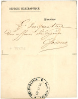 GO-CONG : 1868 Cachet TELEGRAPHE COCHINCHINE / GO-CONG Sur DEPECHE TELEGRAPHIQUE Complète. RARETE. TTB. - Autres & Non Classés