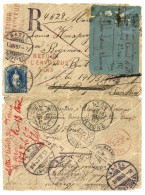 1887 SUISSE 50c(pd) Obl. BASEL Bsur Enveloppe RECOMMANDEE Pour Un Militaire De La LEGION ETRANGERE à SEPT PAGODES (TONKI - Autres & Non Classés