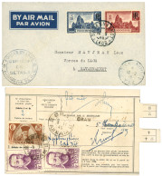 INDOCHINE / LAOS : 1945 MANDAT POSTE DRAM ANNAM + 1946 FORCES DU LAOS + POSTE AUX ARMEES TOE. TB. - Other & Unclassified