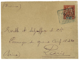 INDE - KARIKAL : 1906 Entier 10c Obl. INDE Encadré  + INDE KARIKAL (verso) Pour La FRANCE. Superbe. - Sonstige & Ohne Zuordnung