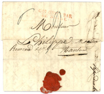 SENEGAL : 1825 COLONIES PAR LE HAVRE Rouge Sur Lettre Avec Texte Daté 3GOREE" Pour La FRANCE. TB. - Autres & Non Classés