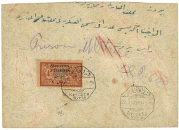 SYRIE : ALAOUITES 2p S/ 40c Obl. KERDANE SYRIE Sur Lettre Pour PRISON MILITAIRE S.P. 600. TB. - Sonstige & Ohne Zuordnung