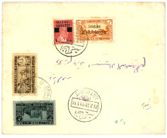 SYRIE : 1939 TURQUIE 1k + SANDJAK 4p Obl. ANTIOCHE Sur Lettre Taxée Avec Timbres TAXES De SYRIE 0,50 + 2P Obl. DEIR-EZ.. - Sonstige & Ohne Zuordnung