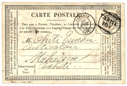 TAHITI : 1884 Cachet Provisoire TAHITI/10c Sur CARTE PRECURSEUR Obl. PAPEETE TAITI Pour MAHAEVA. TB. - Otros & Sin Clasificación