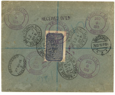 ANGLO FRENCH OCC. : 1915 2d+ 2 1/2d Obl. LOME TOGOGEBIET Sur Lettre RECOMMANDEE Pour Les USA. Verso, US Label OFFICIALLY - Autres & Non Classés